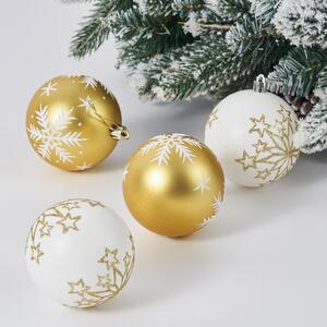 4Home Golden karácsonyi dekorációs készlet , 4 db