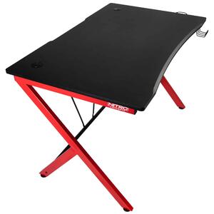 Nitro Concepts D12 Gamer asztal 116 x 75 cm, Fekete/Piros