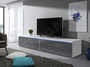 TV asztal XI Double (fehér + fényes szürke). 1058400