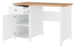 Íróasztal Keira db (fehér + nash tölgy)