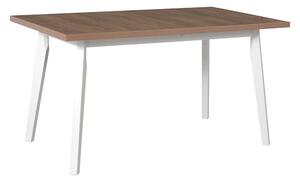 Asztal 80 x 140+180 V (gandson tölgy L) (fehér). 1059241