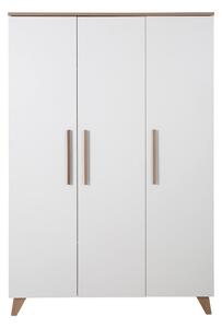 Fehér gyerek ruhásszekrény 118x190 cm – Roba