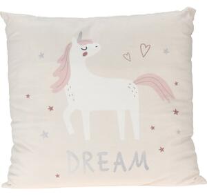 Unicorn dream gyermek párna fehér, 40 x 40 cm