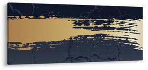 Kép - Kék és arany absztrakció N⁰2 (120x50 cm)