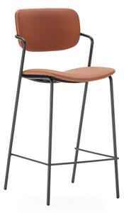 Téglavörös bárszék szett 2 db-os (ülésmagasság 68 cm) Maika – Marckeric
