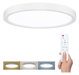 Estela LED mennyezeti lámpa távirányítóval állítható - 30 cm átmérő, fehér