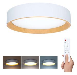 Larios LED mennyezeti lámpa távirányítóval állítható - 39 cm átmérő, fehér