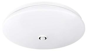 Plain LED mennyezeti lámpa 3000 K - 33 cm átmérő, PIR érzékelő, fehér