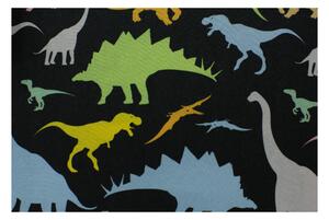PETIT fekete gyerek forgószék - dinoszauruszok Méret: 133 - 159 cm