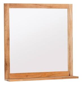 Tükör polccal Naturel Home 60x61,5 cm dió HOMEZRC
