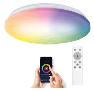 Wave LED mennyezeti lámpa RGB + CCT - 38 cm átmérő, fehér