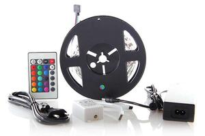 WM55 LED fényszalag RGB távirányítóval, 3 m, sokszínű
