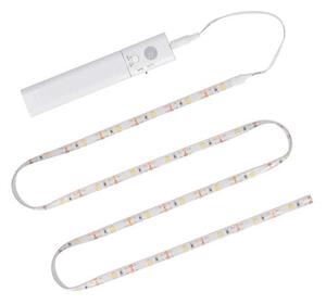 WM56 LED fényszalag fény- és mozgásérzékelővel, 1 m, fehér