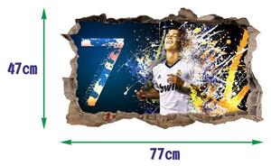 Dekoratív 3D-s matrica - Cristiano Ronaldo 47 x 77 cm