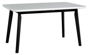 Asztal 80 x 140+180 VII (fehér) (fekete). 1059237