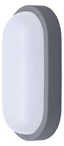 WO744 kültéri LED lámpa - ovális 21 x 10,4 cm, szürke