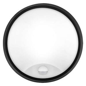 WO780-2 kültéri LED lámpa érzékelővel - 22 cm kör, 2 burkolat, fekete / fehér