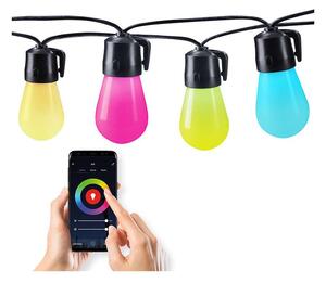 WO795 kültéri LED RGB fényfüzér, 14 + 6 m, sokszínű
