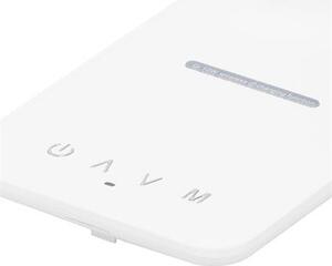 Asztali lámpa, LED, szabályozható, Qi töltővel, USB, HOME, fehér (VLMLA10Q)