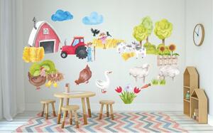 Farm dekoratív gyermek falmatrica 60 x 120 cm