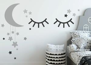 Sleep szürke-fekete falmatrica 60 x 120 cm