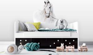 Fehér ló gyönyörű falmatrica 115 x 127 cm