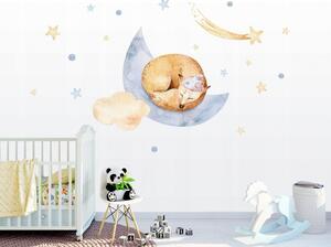 Gyermek falmatrica alvó rókával 88 x 93 cm