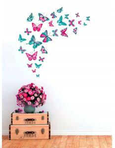 Pillangók dekoratív falmatrica 76 x 100 cm