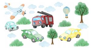 Eredeti gyermek falmatricák - autók, 100 x 200 cm 60 x 120 cm