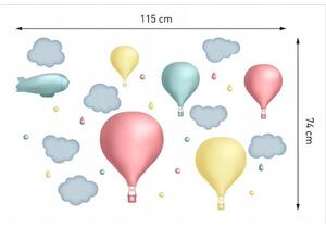 Fali matricák ballonos kivitelben, 115 cm x 74 cm
