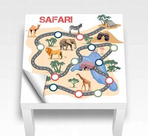 Safari asztal matrica 54 x 54 cm