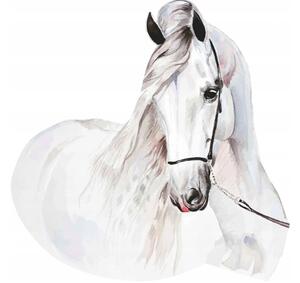 Falmatrica fehér ló motívummal 100 x 100 cm