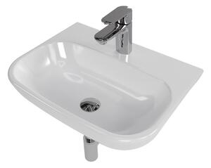 Bathroom set with basin Brevis 50 cm, faucet Lucida, siphon, waste and valves KSETBRE1