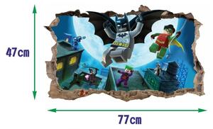 Batman szuperhős falmatrica 47x77cm