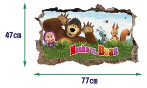 Masha and the Bear mesebeli falmatrica 47x77cm