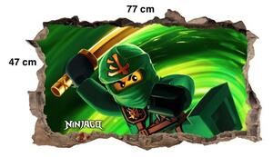 Ninja Go Warrior gyönyörű gyerek falmatrica 77 x 47 cm