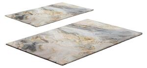 Szürke-bézs fürdőszobai kilépő szett 2 db-os 60x100 cm – Foutastic