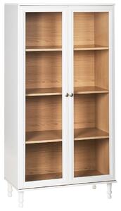 Üveges vitrin TINGLEDALE 80 cm Fehér