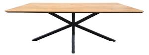 Étkezőasztal tölgyfa dekoros asztallappal 90x160 cm Cesura – Unique Furniture