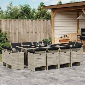 VidaXL Polyrattan Kertbútor Szett - 13 részes