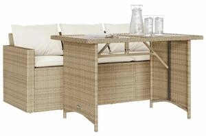 VidaXL Polyrattan Kerti Garnitúra - 2 Személyes - Bézs
