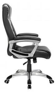 SONGMICS OBG21B Ergonomikus Irodai Szék Fekete PU Bőr