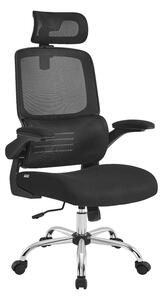SONGMICS Ergonomikus Irodai Szék Hálós Háttámlával Fekete