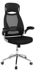SONGMICS ergonomikus irodai szék fekete hálós háttámlával
