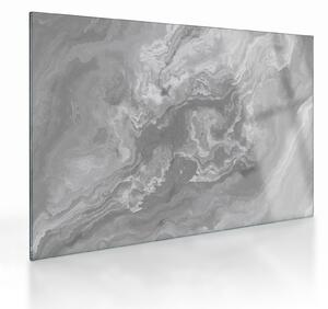 Üveg kép - Márvány fekete-fehérben (70x50 cm)