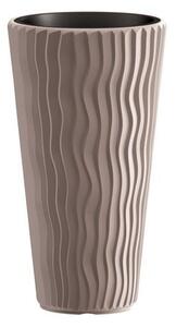 Prosperplast SANDY SLIM virágcserép mokka 39 cm