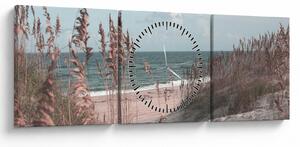 Kép - Rózsaszín strand (órával) (90x30 cm)