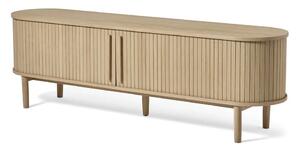 Natúr színű TV-állvány tölgyfa dekorral 180x56x40 cm Meta – Unique Furniture