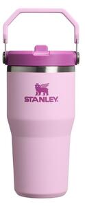 Rózsaszín rozsdamentes acél termosz 600 ml IceFlow™ Flip Straw 2.0 Cherry Blossom – Stanley