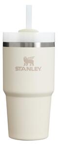 Krémszínű rozsdamentes acél termosz szívószállal 600 ml Quencher H2.0 FlowState Tumbler Cream – Stanley